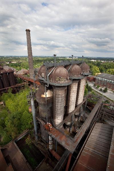 \"Duisburg, 01-08-2010, Oude hoogoven, industrieel Duits erfgoed.\" \"Duisburg, 01-08-2010, Oude hoogoven, industrieel Duits erfgoed.\"