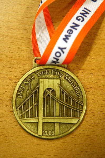 \"medaille marathon New York\"
