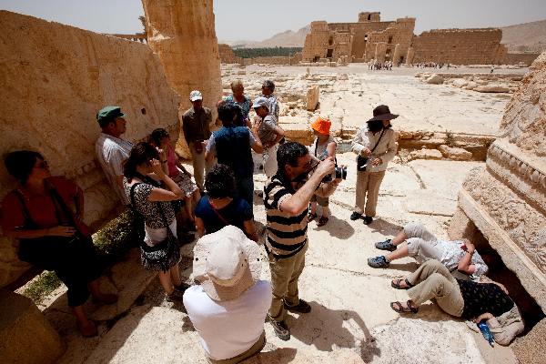 \"Mei 2010, Syriï¿½, Romeinse resten van Palmyra, duizend zuilen\"