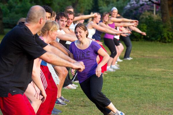 \"Nijmegen, 11-5-2011 .  Bootcamp in het Goffertpark\"