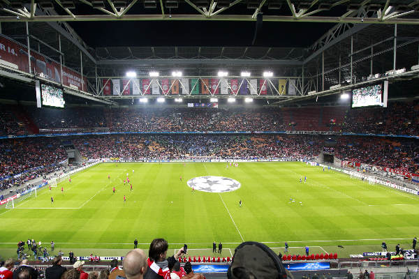 \"Amsterdam Arena, 28-09-10. Ajax AC Milan.\"