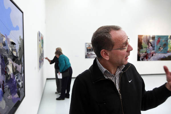 \"Nijmegen, 30-9-2010 . Berend Strik kunstenaar in het Valkhofmuseum\"