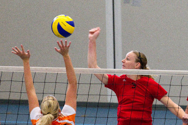 \"Nijmegen, 26-9-2010 . Volleybal vrouwen: Pegasus - Simokos\"