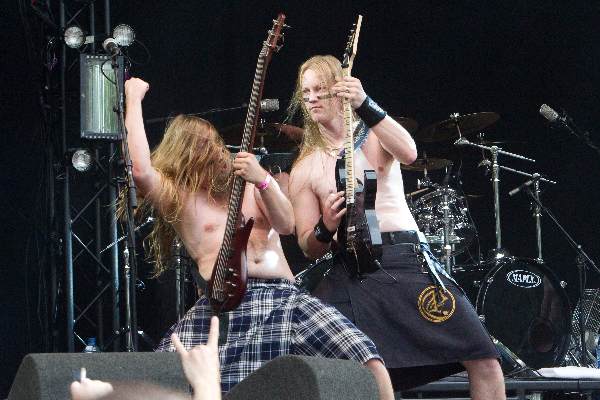 \"Nijmegen, 4-7-2010 . Fortarock, park Brakkenstein, Ensiferum,  Folkmetal\"