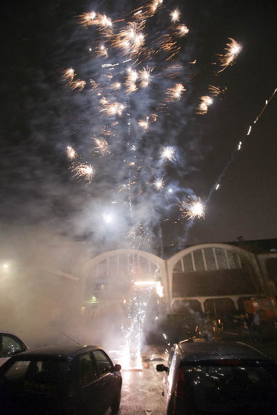 \"Nijmegen, 1-1-2012 . Nieuwjaarsfeest in de Vasim , met de Locoloco discoshow.\"