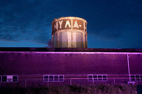 \"Nijmegen, 17-6-2011 .  NYMA toren in mooi licht bij Odd-stream festival, Vasim\"