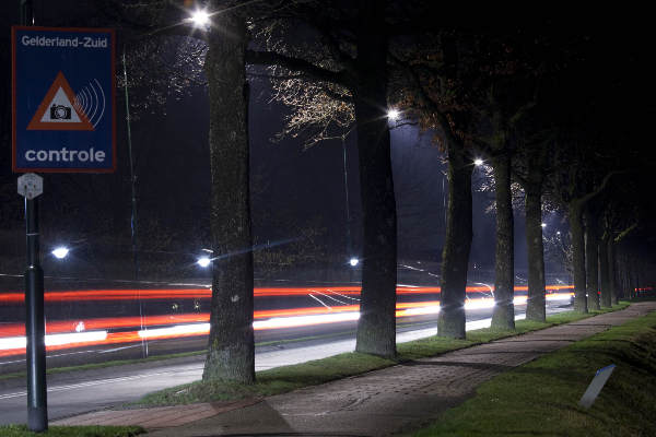 \"Beuningen, 25-1-2012 . Dynamische verlichting Wilhelminalaan\"