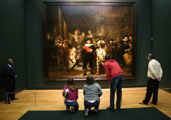 \"tijdelijk Rijksmuseum met Nachtwacht en Staalmeesters
Amsterdam
foto: Gerard Verschooten ? FC\"