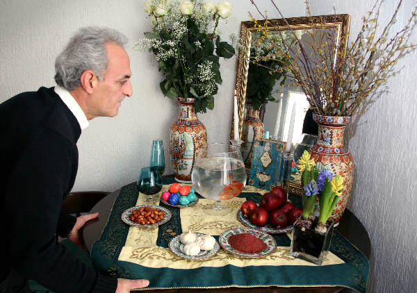 \"Persische winkel Saffraan in Malvert, Mosali, Perzisch nieuwjaar_\"