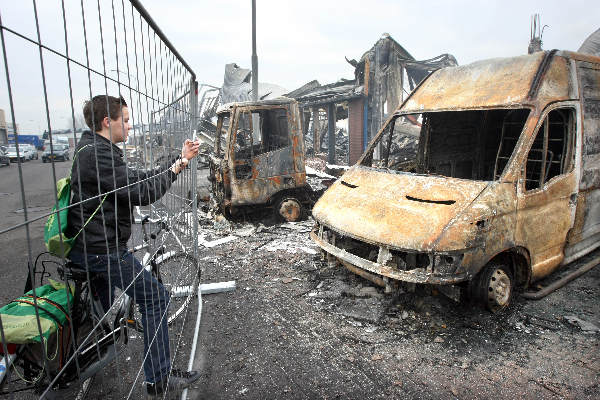 \"Brand bij Klok\"