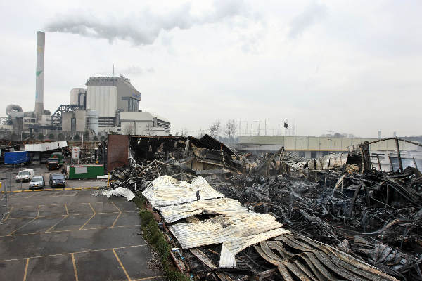 \"Brand bij Klok\"