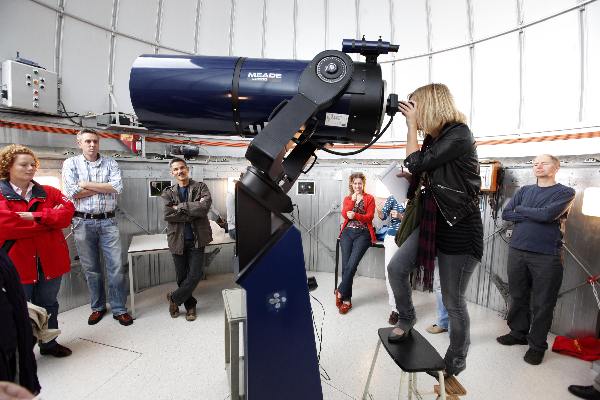 \"Open dag bij Sterrenkunde met telescopen, Radboud, RUN\"