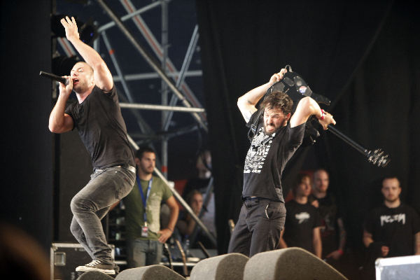 \"Het eerste Fortarock festival in Park Brakkenstein:
The Dillinger Escape plan\"