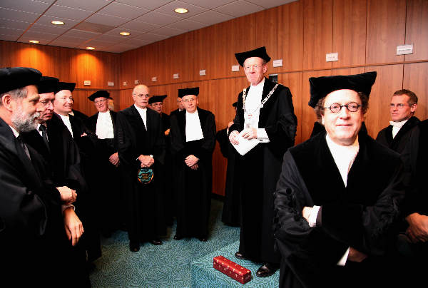 \"oratie Sander Geurts, aula RUN
foto: Gerard Verschooten ? FC\"