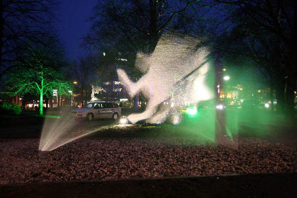 \"Proef kunstproject met licht Keizer Karelplein\"