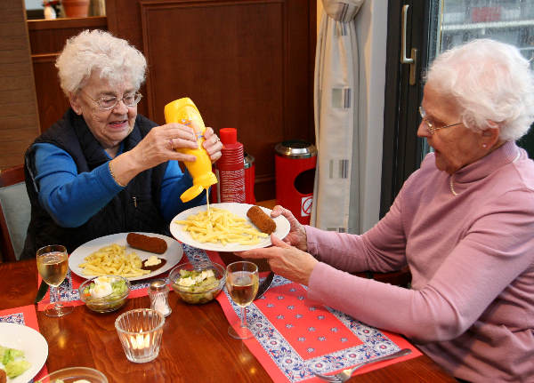 "Scholieren van Kandinsky, VMBO bedienen ouderen met friet en kroketten op de Rentmeesterlaan
laVerbe, Talis"