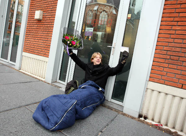 \"Winnaar van jaarpas voor filmhuis LUX, vanaf 03.00 voor de deur\"