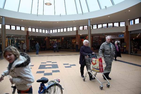 "impressie van winkelen in Malden"