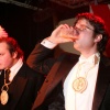 \"Nijmegen, 28-01-2008. Studenten van een dispuut van Carolus Magnus houden een biercantus in pand Diogenes en zingen liederen zoals de Wild Rover en drinken en gooien daar bier bij.\"