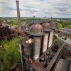 \"Duisburg, 01-08-2010, Oude hoogoven, industrieel Duits erfgoed.\"