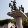 \"Brussel, 15-04-2009. Bezoek bewoners uit Nijmegen Oost aan het Europees Parlement te Brussel. Zij waren daar opuitnodiging van Maria Martens, lid Europees Parlement\"