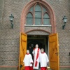\"Pastoor, kerk Corneliuskerk Beuningen
foto: Gerard Verschooten ?  
15-02-2004\"