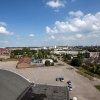 \"Nijmegen, 2-8-2010 . Uitzicht vanaf het dak van de Vasim, daar waar de nieuwe stadsbrug komt\"