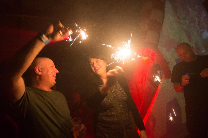 \"Nijmegen,1-1-2013: Nieuwjaarsfeest in Waalhalla\"