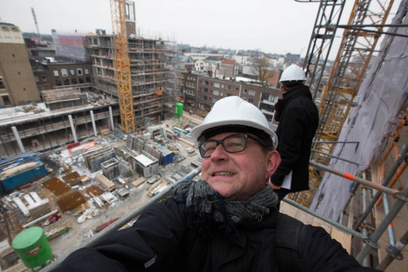 \"Nieuwbouw, woontorens, uitzicht daaruit, Plein\'44 Stevenstoren. Nijmegen, 14-2-2013 . dgfoto.Stefan den Teije. Nijmegen, 14-2-2013 . dgfoto.\"