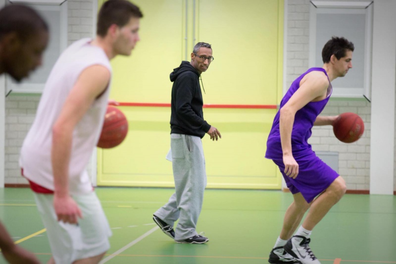 \"Chris Stomp staat voor het eerst als hoofdcoach voor de groep bij Magixx, Wijchen, 25-3-2013 . dgfoto.\"