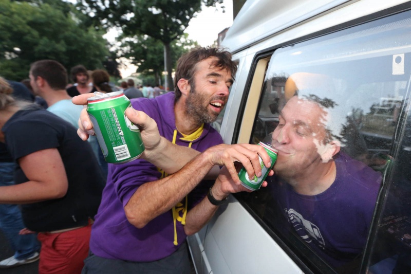 Start 4de dag op de Coehoornstraat. Nijmegen, 19-7-2013 . dgfoto. stefan roy