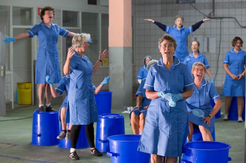 Repetities "Prateur" in het Honigcomplex in volle gang. Nijmegen, 1-9-2013 . dgfoto.