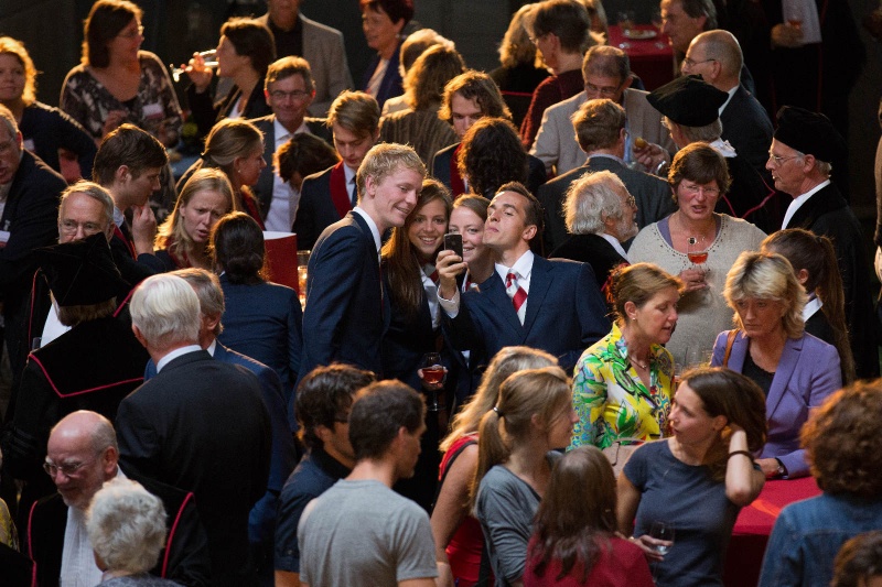 Opening academisch jaar, Radboud Universiteit met jana schraa en Dimitri Verhulst. Nijmegen, 3-9-2013 . dgfoto.