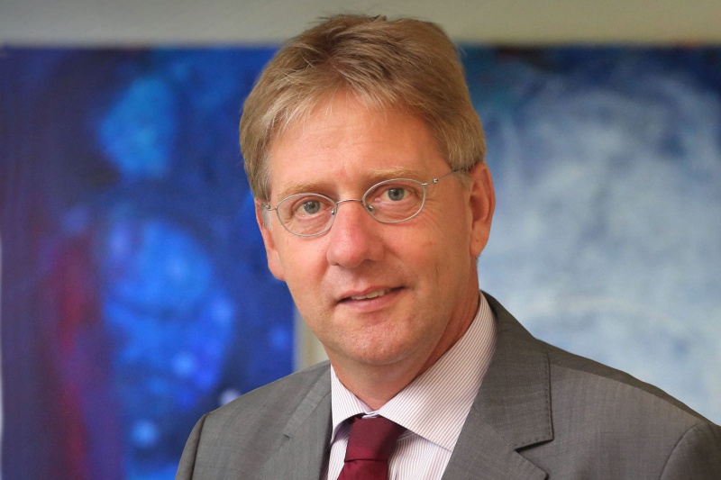 Voorzitter van het college van bestuur van Radboud universiteit, Gerard Meijer. Nijmegen, 12-8-2013 . dgfoto.