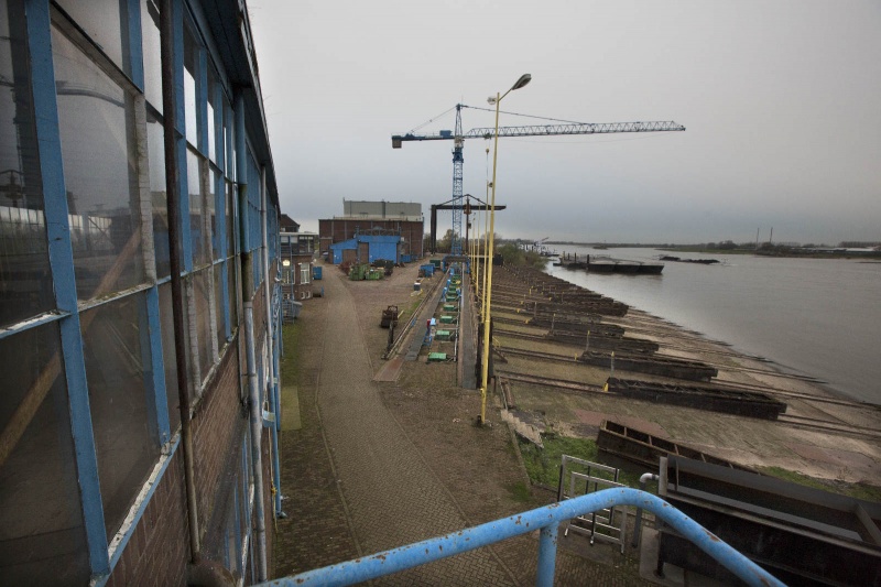 Scheepswerf Bodewes gaat falliet.  directeur Rob Schuurmans en sfeer. Millingen, 20-11-2013 . dgfoto.