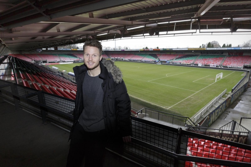 Lasse Nielsen, NEC. Nijmegen, 20-2-2014 . dgfoto.