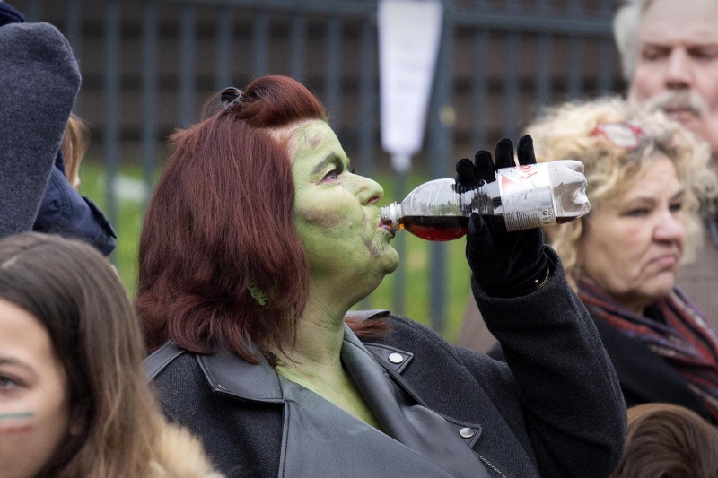 Carnavalsoptocht in Beek. Nijmegen, 3-3-2014 . dgfoto.