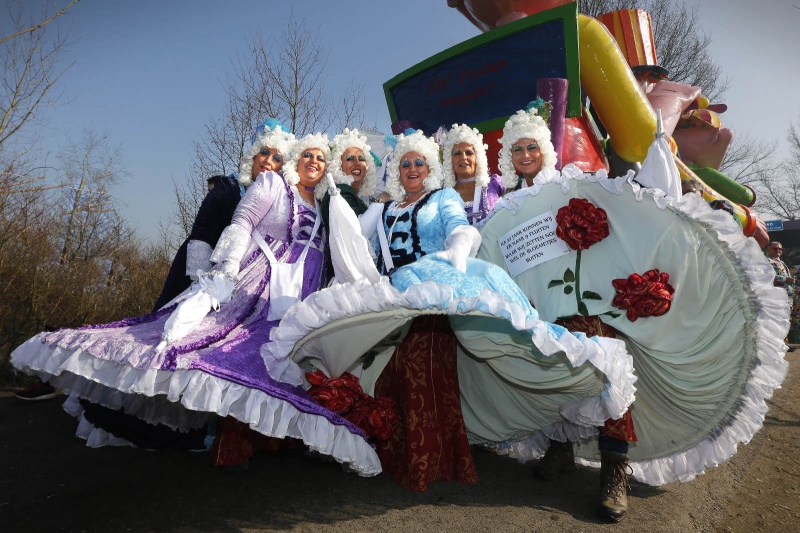 Carnava, l Carnavalsoptocht in Horssen, 16-2-2015 . dgfoto.