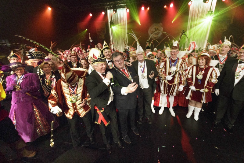 Prinsentreffe carnaval in de Jan Massinkhal. Nijmegen, 18-1-2015 . dgfoto.