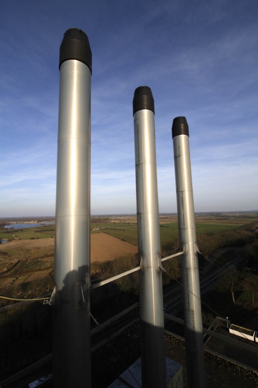 Uitzichten vanaf het Estel-gebouw, Haskoning in . Nijmegen, 9-3-2015 . dgfoto.Bruggen, Ooij, Oost