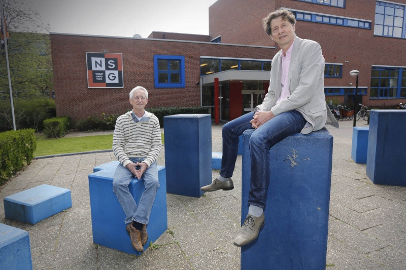 NSG, 2 docenten 40 jaar in dienst. Nijmegen, 23-4-2015 . dgfoto.