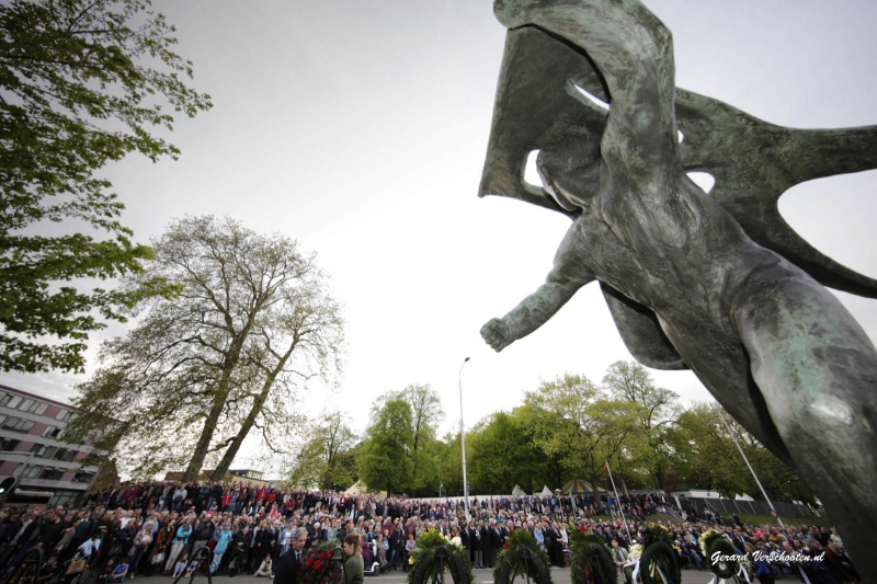 Dodenherdenking. Nijmegen, 4-5-2015 . dgfoto.