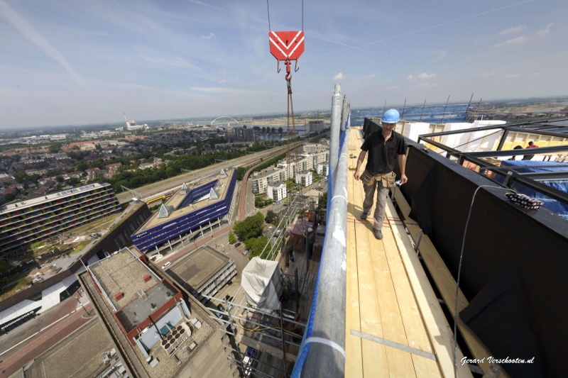 Nimbus hoogste gebouw NIjmegen, 24 verdiepingen, Cees Coenen, Talis. Nijmegen, 25-6-2015 . dgfoto.