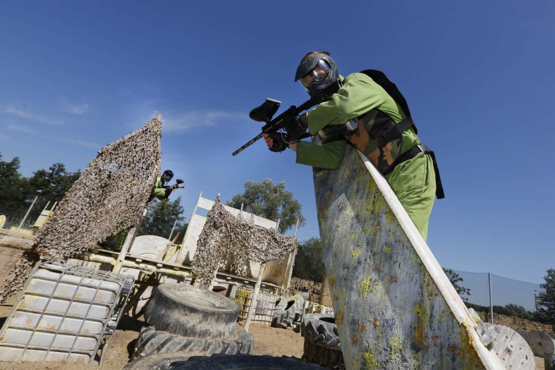 Paintball Boerderij op de Groene Heuvels krijgt een nieuw speelveldEwijk, 3-8-2015 . dgfoto.