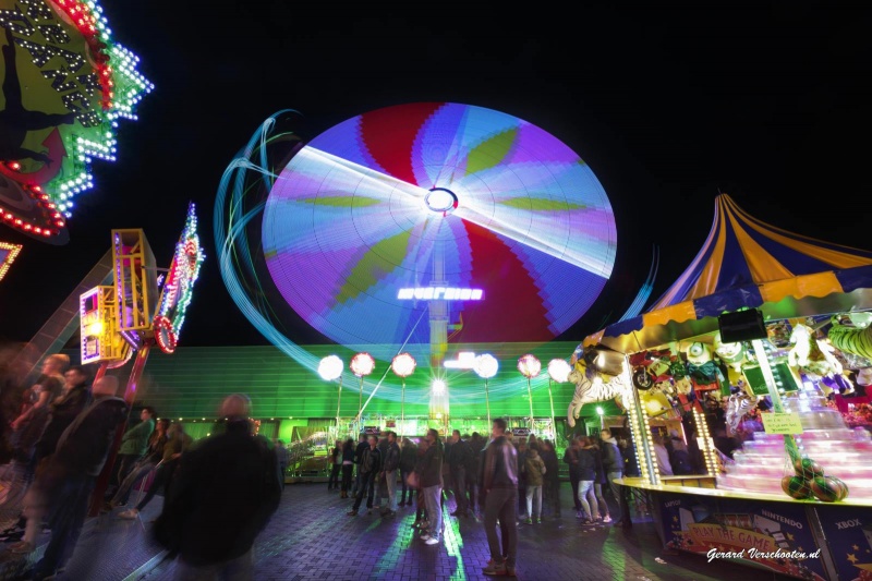 Kermis, najaarskermis, tijdopnamen. Nijmegen, 4-10-2015 . dgfoto.