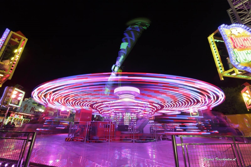 Kermis, najaarskermis, tijdopnamen. Nijmegen, 4-10-2015 . dgfoto.