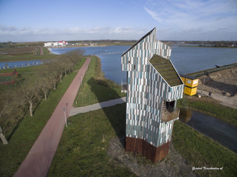 De Plassen bij Lent vanuit de luchy. Nijmegen, 16-11-2015 .