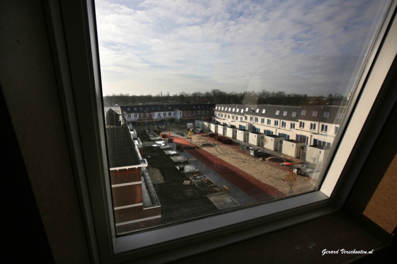 De eerste bewoners van de nieuw te bouwen wijk Batavia Handelskadezijn gesignaleerd . Nijmegen, 10-12-2015 .