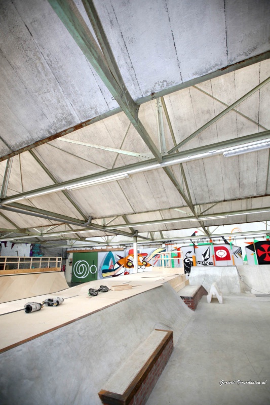 Waalhalla skatepark wordt zaterdag heropend.. Met skatersen ramps ed.. Nijmegen, 21-4-2016 .