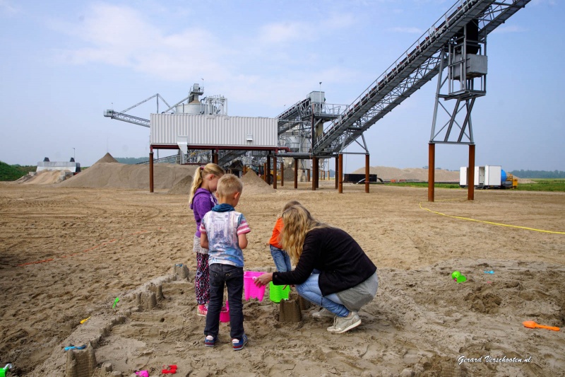 Open dag zandwininstallatie K3 Delta, Millingen, 28-5-2016 .